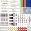 Unpainted Fishing Lures Making Kit,375pcs DIY Blank Crankbaits Minnow Hard