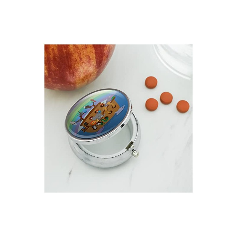 Noah's Ark with Animals Pill Case Trinket Gift Box