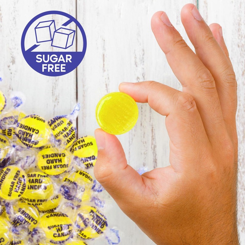 Sugar Free Lemon Hard Candy Drops - 1 Pound Approx.