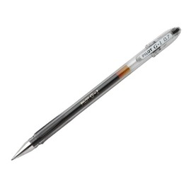 Pilot G107 Gel Ink Rollerball Pen with 0.7 mm Tip - Black (Pack of 12)