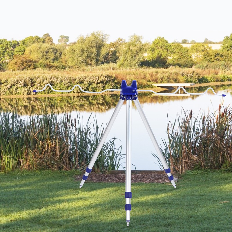Aluminium Alloy Adjustable Telescopic Fishing Rod Stand Bracket Tripod Holder