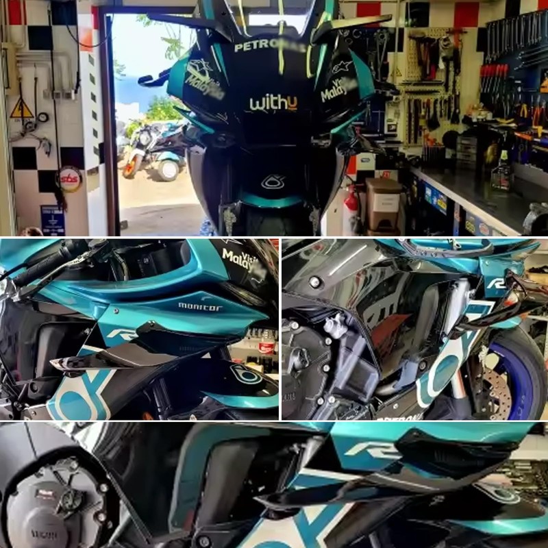 Side Wing Spoiler - for Yamaha YZF-R7 2021-2023, Racing Motorcycle