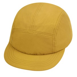 Croogo Dad Hat Flat Billed Cap Short Brim Anti Sweat Sunscreen Trucker Baseball Hat Outdoor Sun Cap Yellow