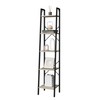 Hzuaneri Ladder Shelf, Bookshelf Bookcase, Freestanding Corner Storage Shelve with