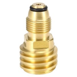 TopHomer Propane Gas Tank Adapter, Universal Outdoor Gas Tank Converter Adapter, Brass Propane Tank Fittings for Camping BBQ Oven
