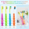 VERSAINSECT brushes 4 Pack, Flossing Bristles Child Sized Brush Heads