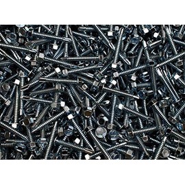 (250) Hex Washer Head 1/4 x 1-3/4 Self-Drilling Tek Screw IHW SDS #14 Zinc