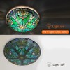 ARTZONE Tiffany Ceiling Lights, Stained Glass Ceiling Light 3-Lights 16