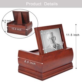 MAKEY'S Wood Urns for Ashes Adult Male/Female,Professional Wooden Unr for Human Ashes,Decorative and Crematory Urn