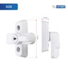 XFORT® 4 Pack Door Jammer and Window Locks for uPVC