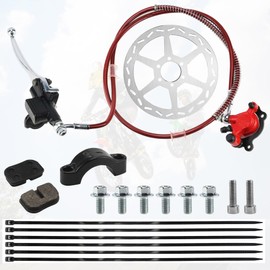 MFC·passion 180mm/7.08'' Mini Bike Hydraulic Disc Brake Kit Brake Disc Rotor Master Cylinder Caliper Pads Assembly Parts for Baja DB30 Doodle Bug Blitz Dirt Bug Racer 97cc 79cc Predator 2.8hp Engine