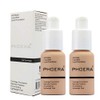 2Pack PHOERA Foundation Full Coverage Liquid Foundation Cream - Long-lasting