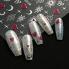 TailaiMei 4 Sheets Golden Line Nail Stickers, 3D Design Self-Adhesive