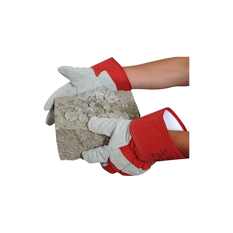 5 Pairs Canadian Leather Rigger Work Gloves Heavy Duty Safety