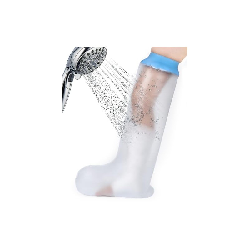 1 Pack Waterproof Lower Leg Cast Cover for Shower and