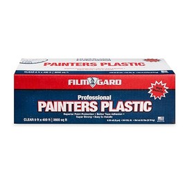 Berry Plastics 626260 Film Gard High Density Professional Painter's Plastic, 400' Length x 9' Width x 0.35 mil Thick, Clear