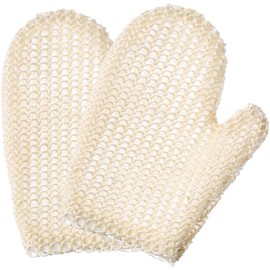 Guantes Exfoliantes de Sisal Beaupretty para Ducha - 2 Piezas Beige