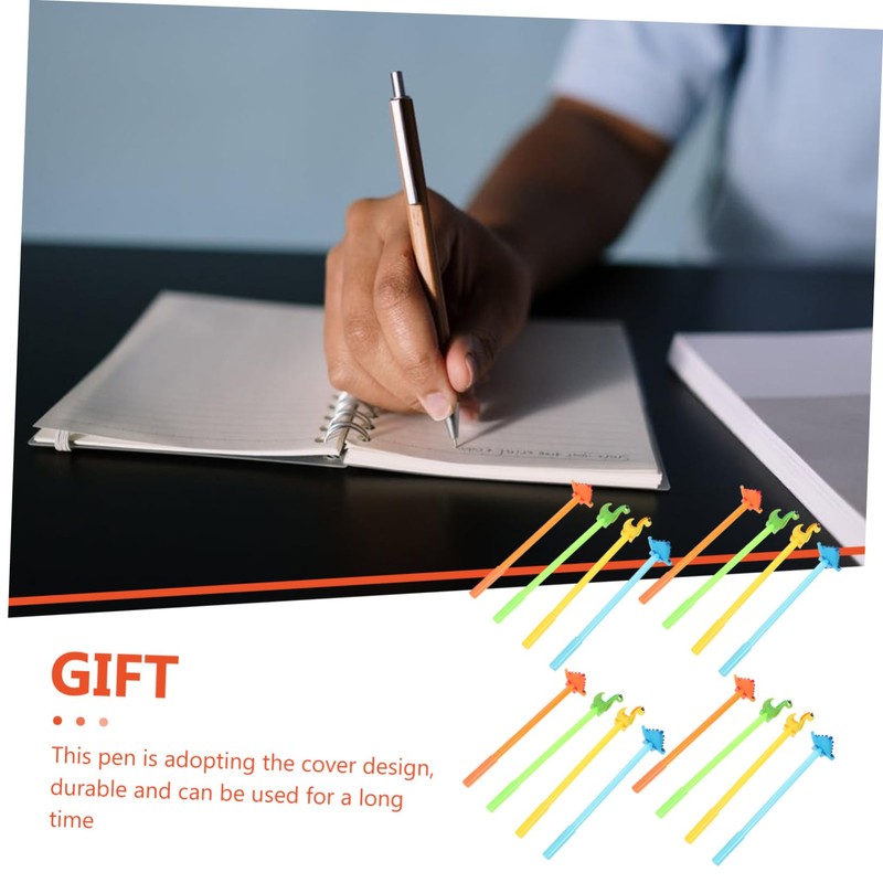 Operitacx 16pcs Cartoon Writing Gel Pens Office Sign Pens Dinosaur