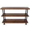 MUZIK 3-Tier Industrial Pipe Table Leg Set, Iron Base Legs