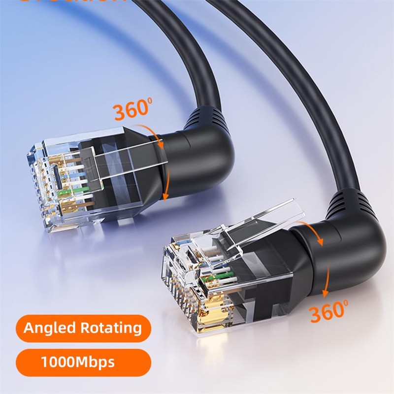xiwai RJ45 8P8C 1000Mbps Male to Male Network 360 Degrees
