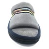 isotoner Womens Microterry Anna Slide, Stormy Grey, 8.5-9