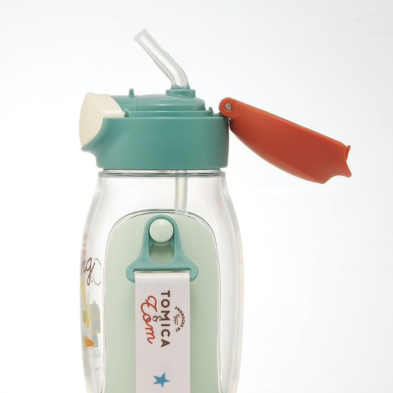 Skater PDSH6DX-A Tomica & TOM Water Bottle with Straw, 18.9