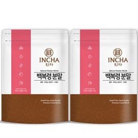 Incha Imported White Poria Powder 600g [300g x 2 packs] / 인차 수입 백복령 가루 분말 복령가루 600g [300gX2개]