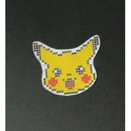 Unbranded Pixel Art Pikachu Head Stickers