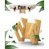 CRID Skateboard Wall Mount Bamboo - Universal Holder for Skateboard,
