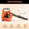 LINISHOP 2-Stroke 25.4CC Handheld Gas Blower 7000RPM Single Cylinder Air