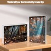 Egofine 5x7 Acrylic Frames 4 Pack, 20mm Thicker Frameless Clear
