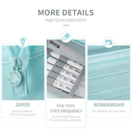 EASTHILL Pencil Case Large Capacity Pencil Pouch Handheld Pen Bag Cosmetic Portable Gift for Office School Teen Girl Boy Men Women Adult