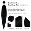 Beyond Beauty Braiding Hair pre stretched, Braids Synthetic Fiber Ombre