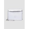 s.Oliver Heart Embossed Wallet with Chain Shoulder Strap, silver, Unit