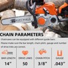 5 Pack 14 Inch Chainsaw Chain .043" Gauge 3/8" LP