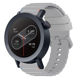 Lamshaw Compatible with CMF Watch Pro 2 bands, New Silicone Woven Line Adjustable Replacement Strap for CMF Watch Pro, Smartwatch (22mm size band, Gray)