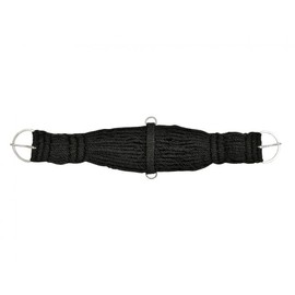 Black Wool String Girth w/Nickel Plated Flat Hardware (34")
