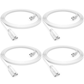 SHOPLED (4-Pack) 4FT T5 T8 LED Shop Light Fixture Connecting Cords, Double-Ended Connector Cable for LED Tube Lights, 4-Pack