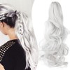 Mitrygreen Claw Clip Ponytail Extension 18" Clip in Wavy Ponytail