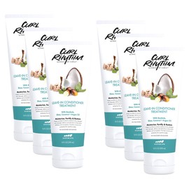 Curl Rhythm Leave-in Conditioner Treatment - Leave-in Conditioner for Curly Hair - Hair Moisturizer with Shea, Coconut, and Argan Oil - 6 pc