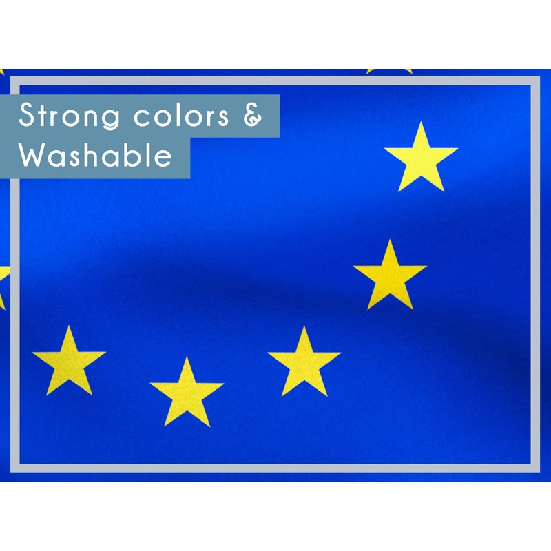 Aricona European flag 90 x 150 cm with brass eyelets,