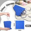 Geosar 24 Pcs Silver Storage Bags Anti Tarnish Jewelry Zippered