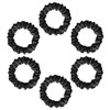 SILVR BEAR Luxury Satin Skinny Black Scrunchies