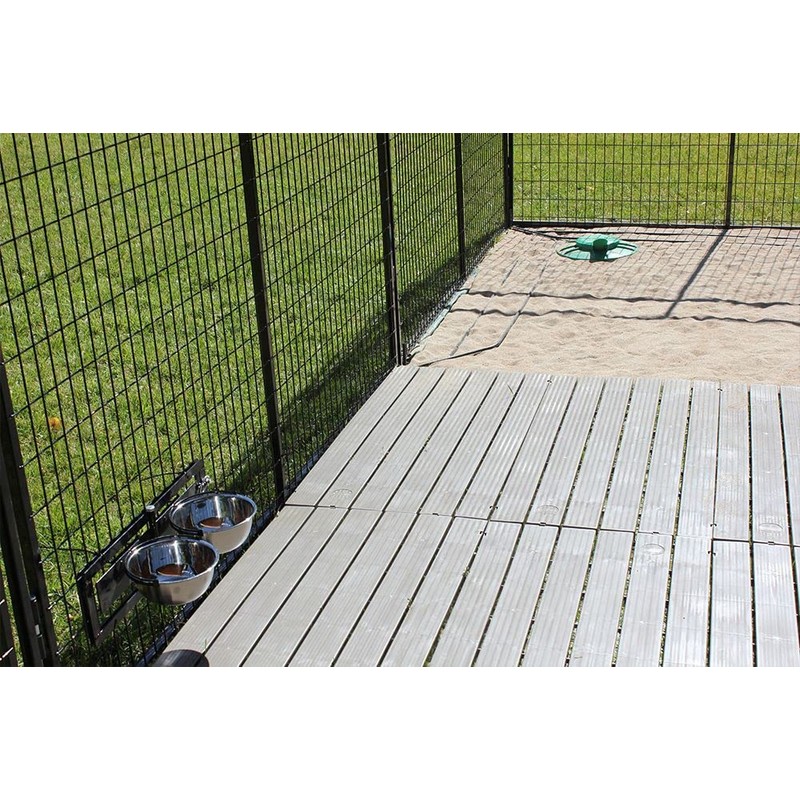 Single Large 2' X 4' Raised Dog Kennel Run Flooring