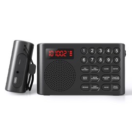 Lamborsafe - Reproductor de Audio de la Biblia KJV para Personas Mayores/Ciegos, Audio Electrónico de la Biblia King James Version, Escuc...