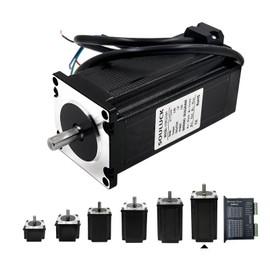 SOULUCK Nema 23 Stepper Motor 57x57x112mm Body 1.8 Stepper Angle 4.0A,Torque 3.0N,2 Phase 4-Lead with 80cm Cable for CNC Router Engraving Milling Lathe Machine