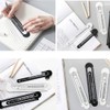 2Pcs Multifunctional Metal Bookmark and 15cm Ruler, Straight Ruler Measuring