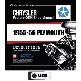 1955-1956 Plymouth Factory OEM Shop Manuals on USB