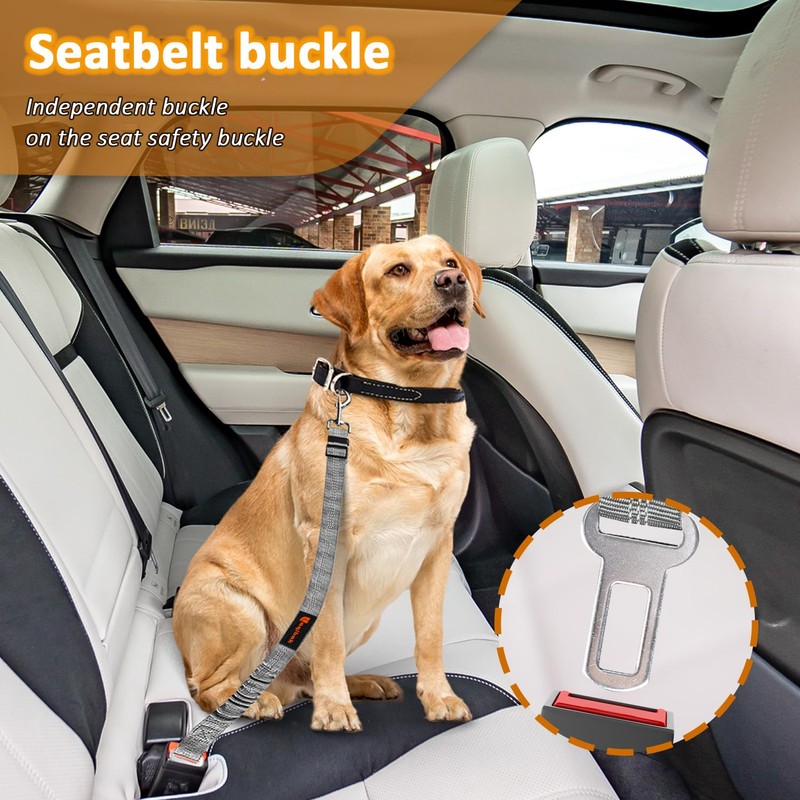 Removable Dog Seat Belt Harness for Car, 3 in 1