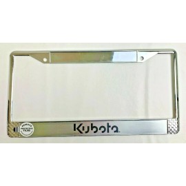 Kubota License Plate Holder Frame Metal Surface - Full Size - NEW